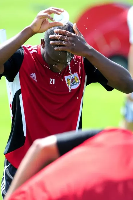 Framed Print : Kalifa Cisse: Gearing Up for Intense Pre-Season Training with Bristol City