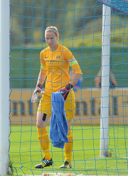 Karen Bardsley in Action: Bristol City FC vs Manchester City Ladies Womens Football Match