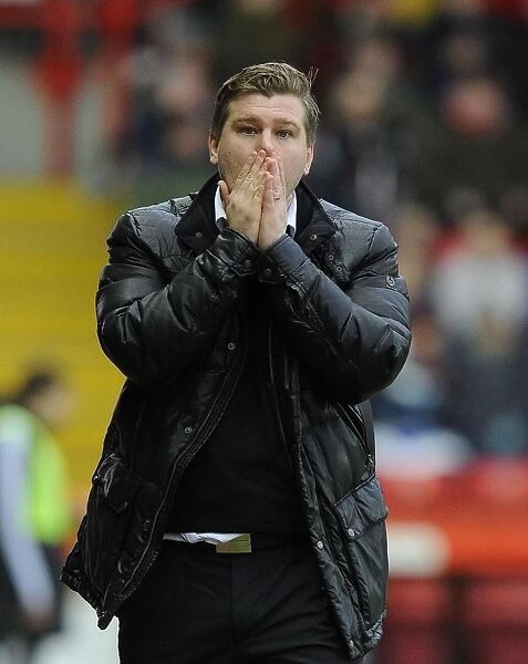 Karl Robinson Reacts in Disbelief as MK Dons Player Misses Easy Chance vs. Bristol City