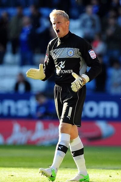 Kasper Schmeichel's Exuberant Celebration of Leicester City's Second Goal vs. Bristol City (10 / 06 / 2012)
