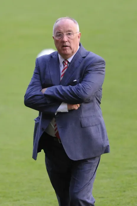 Framed Print : Keith Burt, Bristol City's Director of Football, at Port Vale's Vale Park during Sky Bet League One match against Bristol City on September 16, 2014
