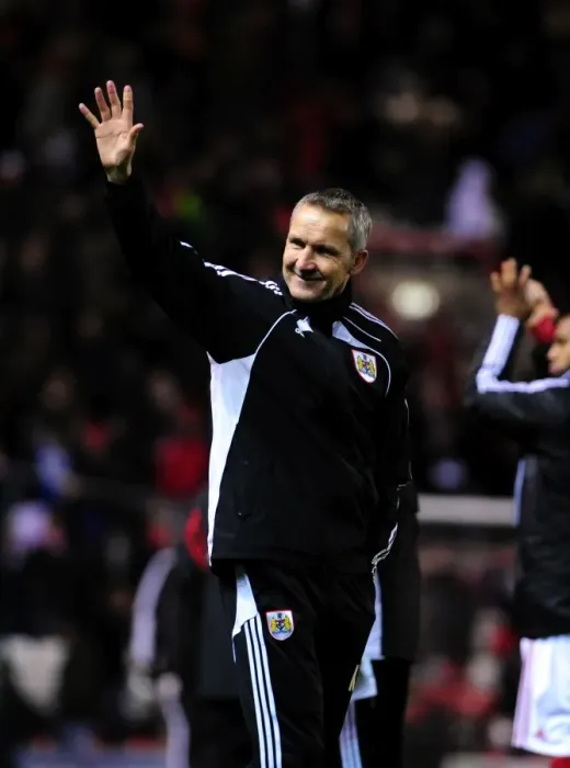 Framed Print : Keith Miljen in Action: Championship Clash between Bristol City and Sheffield United at Ashton Gate Stadium (November 27, 2010)