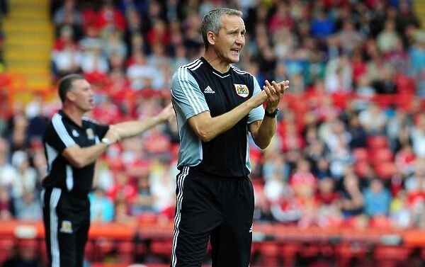 Keith Millen and Bristol City Face Championship Challenge from Hull City at Ashton Gate Stadium (September 24, 2011)