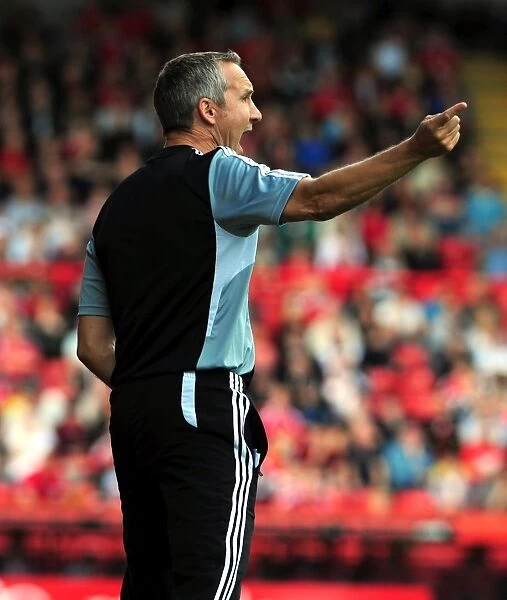 Keith Millen and Bristol City Fight for Championship Victory against Hull City at Ashton Gate, September 24, 2011
