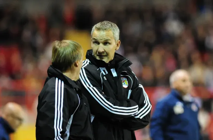 Framed Print : Keith Millen Focuses on Bristol City Victory Against Reading, October 19, 2010 Framed Print : Keith Millen Focuses on Bristol City Victory Against Reading, October 19, 2010