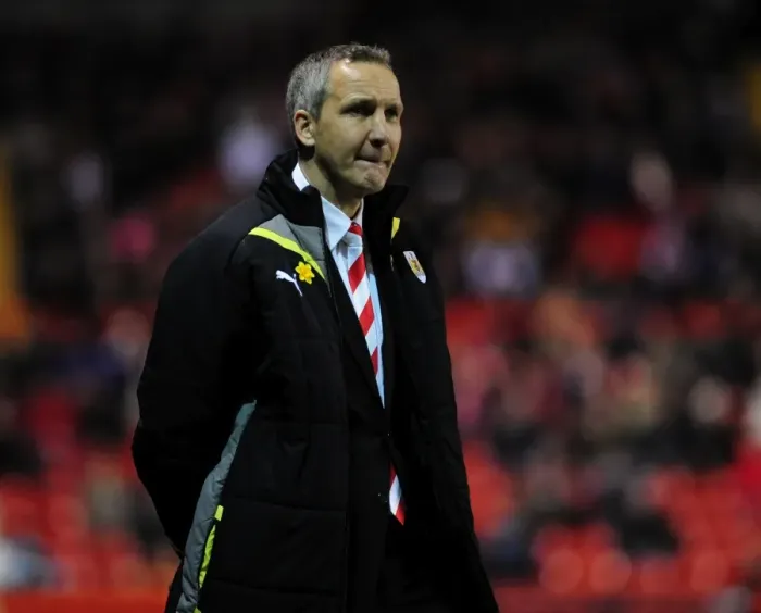 Framed Print : Keith Millen Leads Bristol City Against Barnsley in Championship Clash at Ashton Gate, 2010