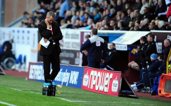 Framed Print : Keith Millen's Debut: Bristol City at Burnley, Championship 2010 - Turf Moor Showdown
