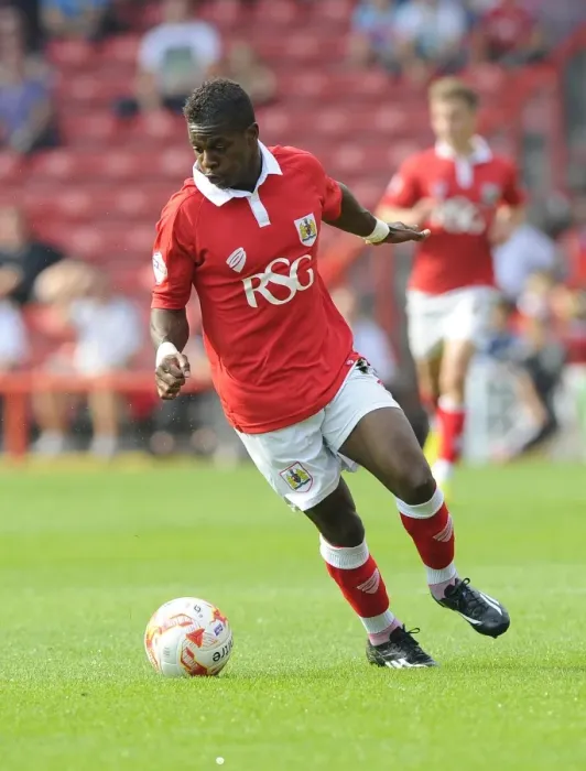 Framed Print : Kieran Agard in Action: Bristol City vs Scunthorpe United, September 2014 Framed Print : Kieran Agard in Action: Bristol City vs Scunthorpe United, September 2014