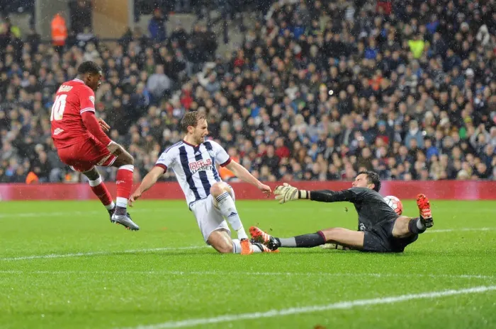 Framed Print : Kieran Agard Scores the Leader: West Brom vs. Bristol City, FA Cup Third Round (09 / 01 / 2016) Framed Print : Kieran Agard Scores the Leader: West Brom vs. Bristol City, FA Cup Third Round (09 / 01 / 2016)