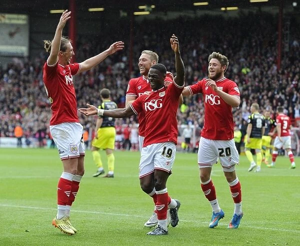 Kieran Agard's Double: Celebrating Bristol City's Victory Against Walsall in Sky Bet League One