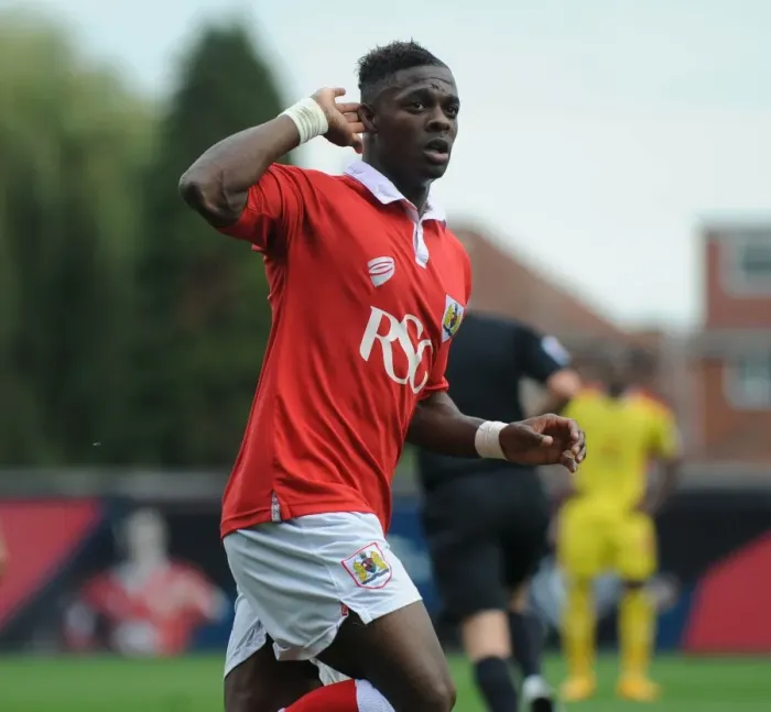 Framed Print : Kieran Agard's Euphoric Goal Celebration: Bristol City vs. MK Dons, Sky Bet League One (September 2014) Framed Print : Kieran Agard's Euphoric Goal Celebration: Bristol City vs. MK Dons, Sky Bet League One (September 2014)