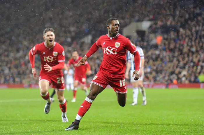 Framed Print : Kieran Agard's Goal: Bristol City Takes a 2-1 Lead Over West Brom at The Hawthorns, FA Cup Third Round