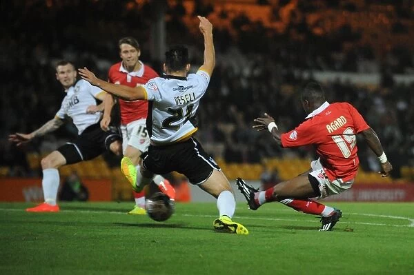 Kieran Agard's Shot: Port Vale vs. Bristol City Football Rivalry