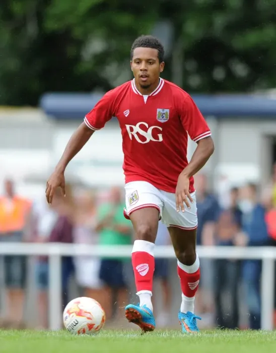 Framed Print : Korey Smith in Action: Bristol City vs. Keynsham, Pre-Season Friendly, July 2015