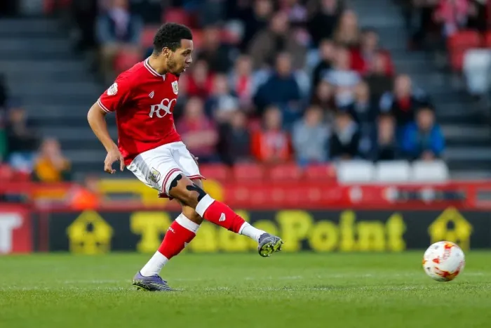 Framed Print : Korey Smith in Action: Bristol City vs Derby County, Sky Bet Championship 2016
