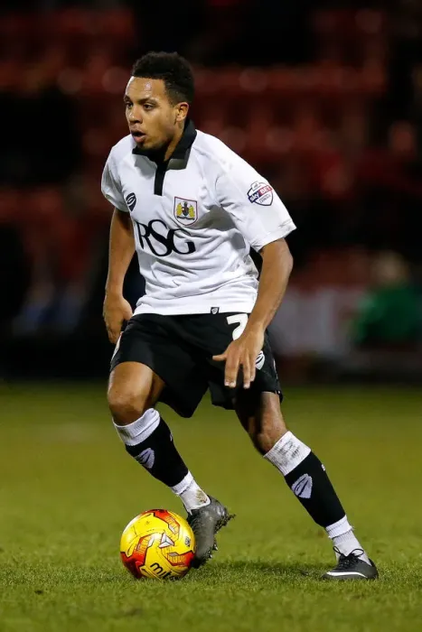 Framed Print : Korey Smith in Action: Crewe Alexandra vs. Bristol City, Sky Bet League 1 (2014)