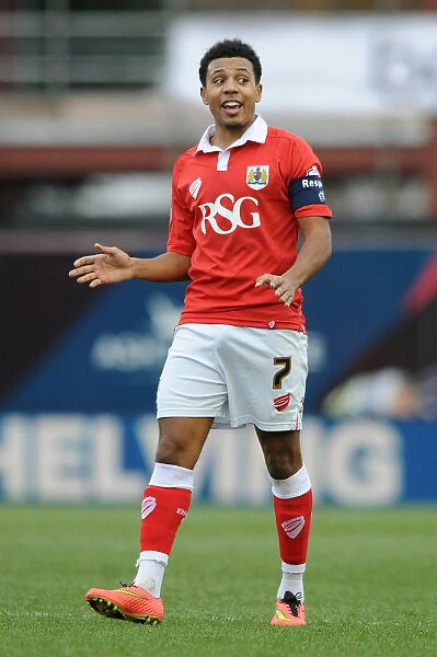 Korey Smith in Action: FA Cup Fourth Round Showdown between Bristol City and West Ham United at Ashton Gate