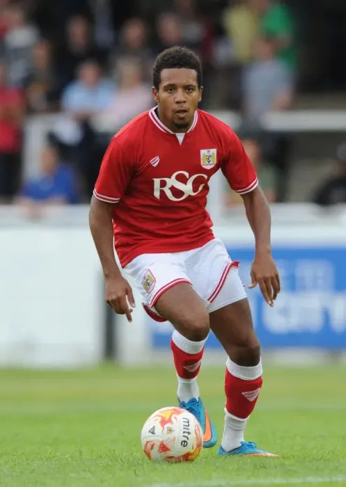 Framed Print : Korey Smith of Bristol City in Action during Bath City Pre-Season Friendly, July 2015