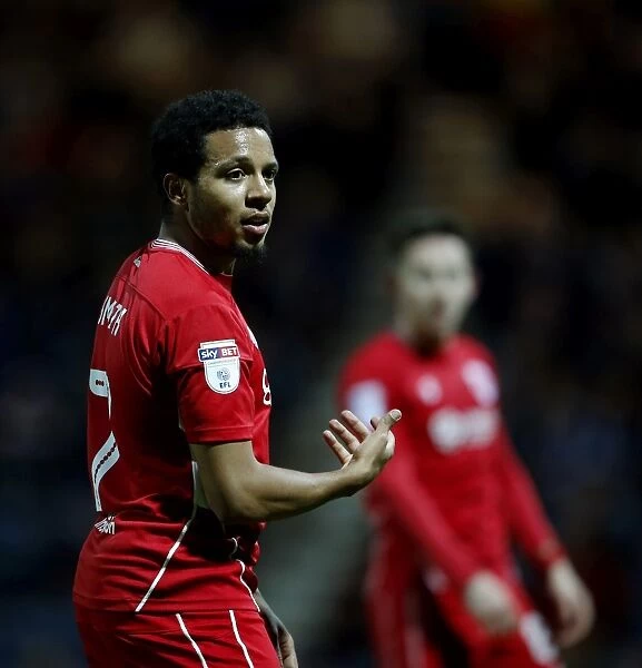 Korey Smith of Bristol City in Action against Preston North End, Sky Bet Championship, 2017