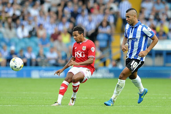 Korey Smith of Bristol City in Action Against Sheffield Wednesday, Sky Bet Championship, August 8, 2015