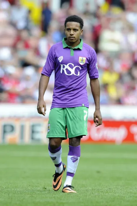 Framed Print : Korey Smith of Bristol City in Action Against Sheffield United at Bramal Lane, Sky Bet League One Opening Game (09 / 08 / 2014)