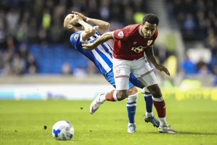 Framed Print : Korey Smith Clashes with Bruno Saltor: Intense Moment from Brighton vs. Bristol City Championship Match, 2015 Framed Print : Korey Smith Clashes with Bruno Saltor: Intense Moment from Brighton vs. Bristol City Championship Match, 2015