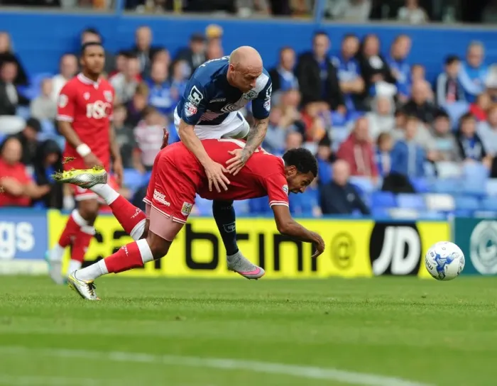 Framed Print : Korey Smith Foul by Cotterill: Birmingham City vs. Bristol City, September 12, 2015 - Sky Bet Championship Framed Print : Korey Smith Foul by Cotterill: Birmingham City vs. Bristol City, September 12, 2015 - Sky Bet Championship