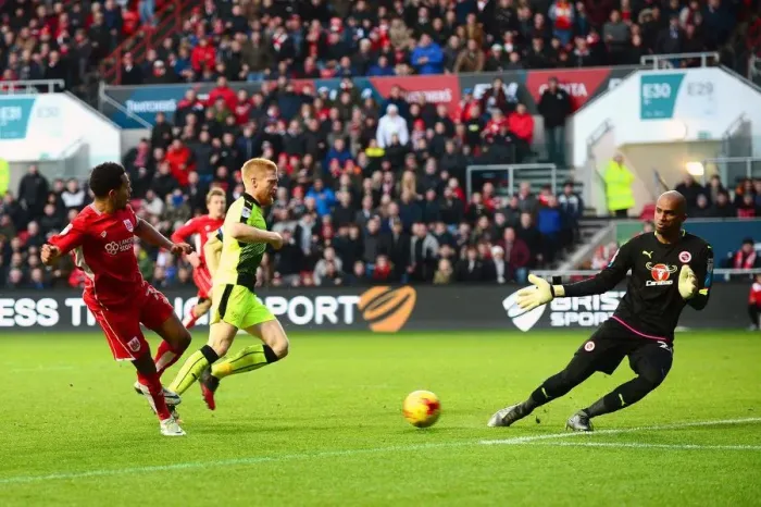 Framed Print : Korey Smith's Shot: Bristol City vs. Reading, Sky Bet Championship, Ashton Gate, 2017 Framed Print : Korey Smith's Shot: Bristol City vs. Reading, Sky Bet Championship, Ashton Gate, 2017