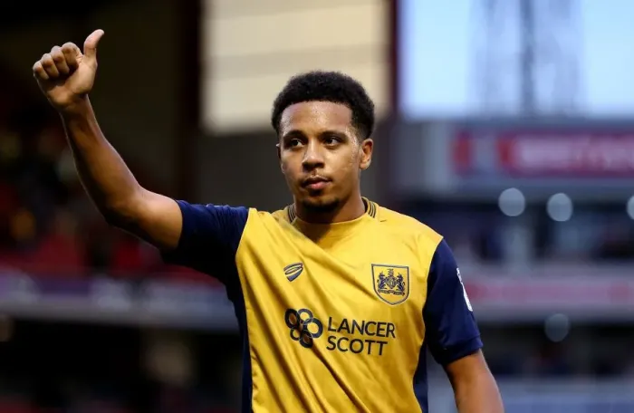Framed Print : Korey Smith's Thumbs-Up: Barnsley vs. Bristol City Draw (October 2016)