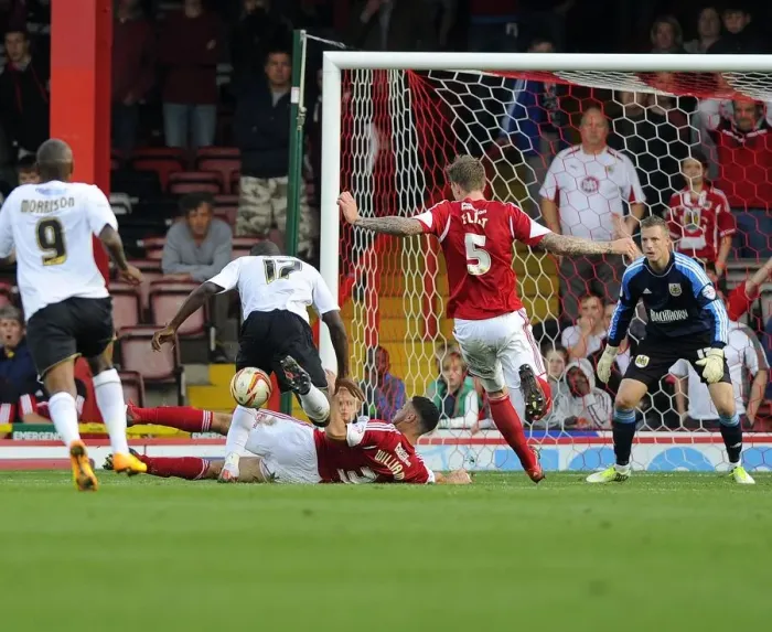 Framed Print : Last-Minute Drama: Derrick Williams Saves the Day for Bristol City Framed Print : Last-Minute Drama: Derrick Williams Saves the Day for Bristol City