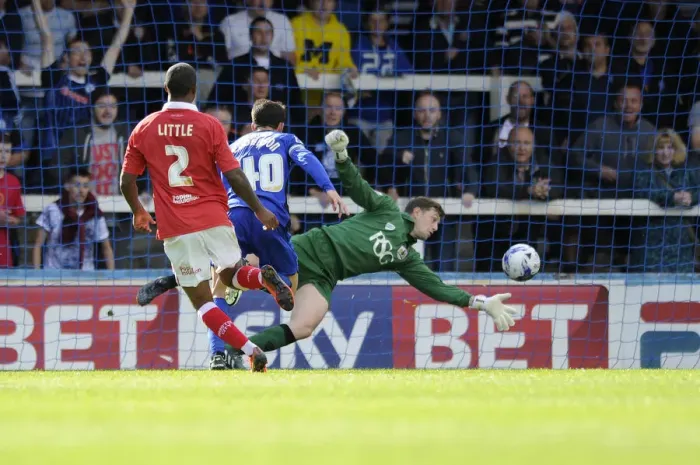 Framed Print : Last-Minute Drama: Frank Fielding's Heroic Save Preserves 1-1 Draw for Bristol City Framed Print : Last-Minute Drama: Frank Fielding's Heroic Save Preserves 1-1 Draw for Bristol City