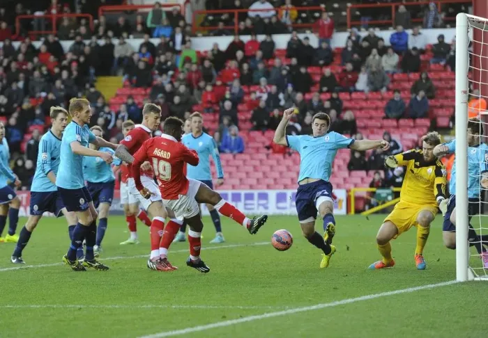 Framed Print : Last-Minute Drama: Kieran Agard Scores the Winner for Bristol City against AFC Telford in FA Cup Framed Print : Last-Minute Drama: Kieran Agard Scores the Winner for Bristol City against AFC Telford in FA Cup