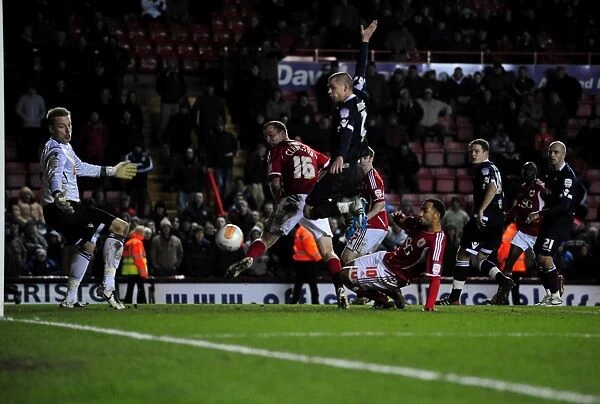 Last-Minute Drama: Nicky Maynard Scores the Winner for Bristol City against Millwall in Championship Match, 03 / 01 / 2012