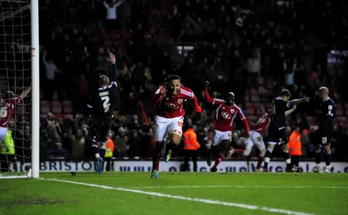 Framed Print : Last-Minute Drama: Nicky Maynard's Thrilling Winner for Bristol City against Millwall in the Championship (03 / 01 / 2012) Framed Print : Last-Minute Drama: Nicky Maynard's Thrilling Winner for Bristol City against Millwall in the Championship (03 / 01 / 2012)