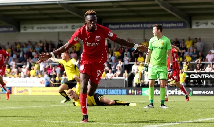 Framed Print : Last-Minute Drama: Tammy Abraham Scores Winner for Bristol City against Burton Albion Framed Print : Last-Minute Drama: Tammy Abraham Scores Winner for Bristol City against Burton Albion
