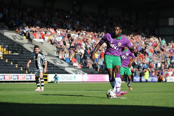 Last-Minute Thriller: Jay Emmanuel-Thomas Scores Penalty for Bristol City against Notts County, 2014