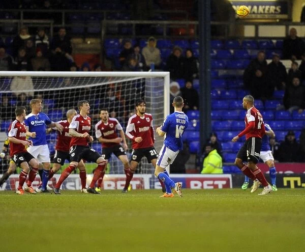 Late Drama at Boundary Park: James Wilson's Thrilling Overhead Kick Goes Wide for Oldham Athletic Against Bristol City