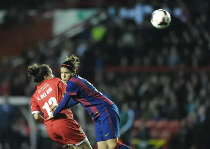Framed Print : Laura Del Rio Garcia's Thrilling Header: A Champion's Moment at Ashton Gate - Bristol Academy Women vs. FC Barcelona Framed Print : Laura Del Rio Garcia's Thrilling Header: A Champion's Moment at Ashton Gate - Bristol Academy Women vs. FC Barcelona