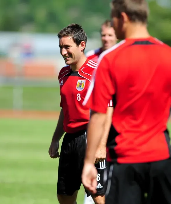 Framed Print : Lee Johnson in Focus: The Intense Training Regime of Bristol City's Manager Framed Print : Lee Johnson in Focus: The Intense Training Regime of Bristol City's Manager