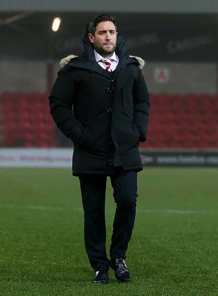 Lee Johnson Inspects Pitch Ahead of FA Cup Replay: Bristol City vs Fleetwood Town