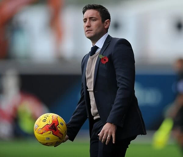 Lee Johnson Leads Oldham Athletic against Bristol City, Sky Bet League One, 2014
