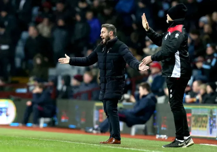 Framed Print : Lee Johnson's Frustration: Aston Villa vs. Bristol City, Sky Bet Championship (February 2017)