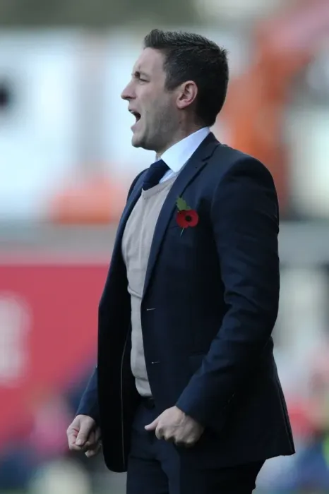 Framed Print : Lee Johnson's Return: Oldham Manager Faces Former Team at Ashton Gate, Sky Bet League One, November 2014