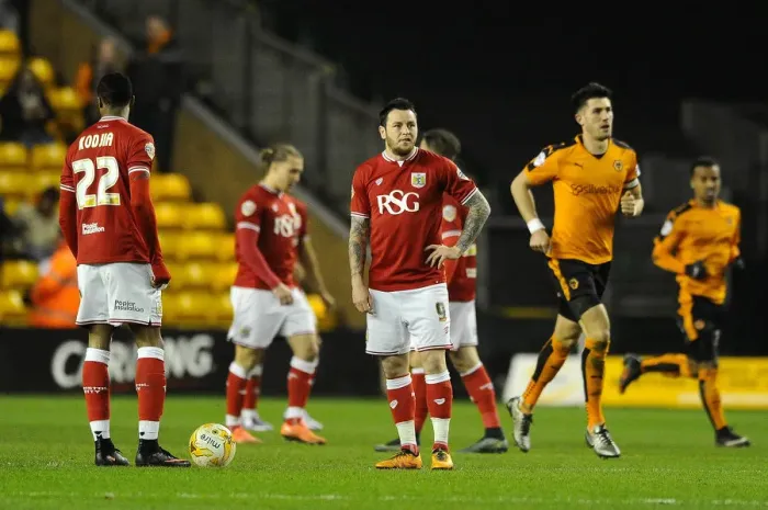 Framed Print : Lee Tomlin's Disappointment: Wolves Take 1-0 Lead Over Bristol City