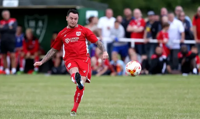 Framed Print : Lee Tomlin's Stunning Free Kick Goal for Bristol City vs Hengrove Athletic (July 10, 2016) Framed Print : Lee Tomlin's Stunning Free Kick Goal for Bristol City vs Hengrove Athletic (July 10, 2016)