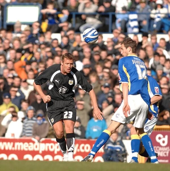 Lee Trundle attempts a chip v Cardiff