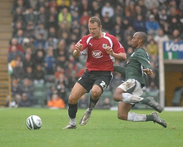 Lee Trundle in Action: Plymouth vs. Bristol City Football Match