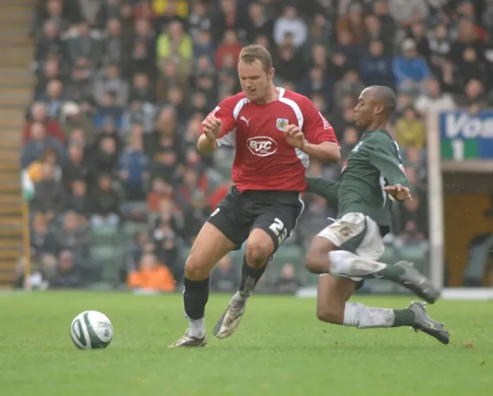 Framed Print : Lee Trundle in Action: Plymouth vs. Bristol City Football Match Framed Print : Lee Trundle in Action: Plymouth vs. Bristol City Football Match