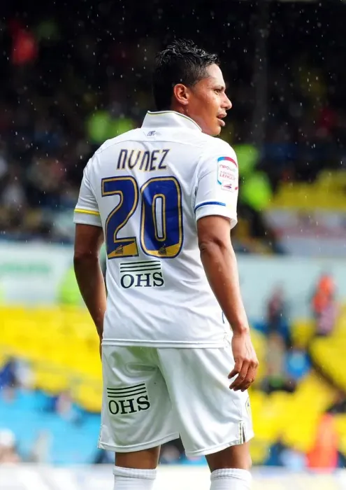Framed Print : Leeds United vs. Bristol City: Ramon Nunez in League Cup Action at Elland Road - 16th September 2011 (Editorial Use Only)