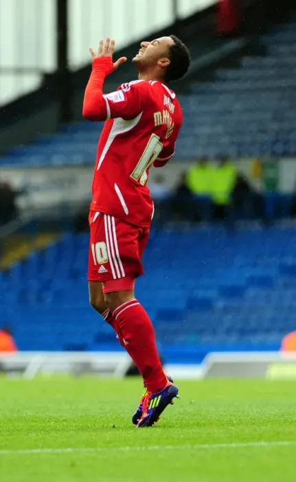 Framed Print : Leeds United vs. Bristol City: Nicky Maynard in League Cup Action at Elland Road (16-09-2011)